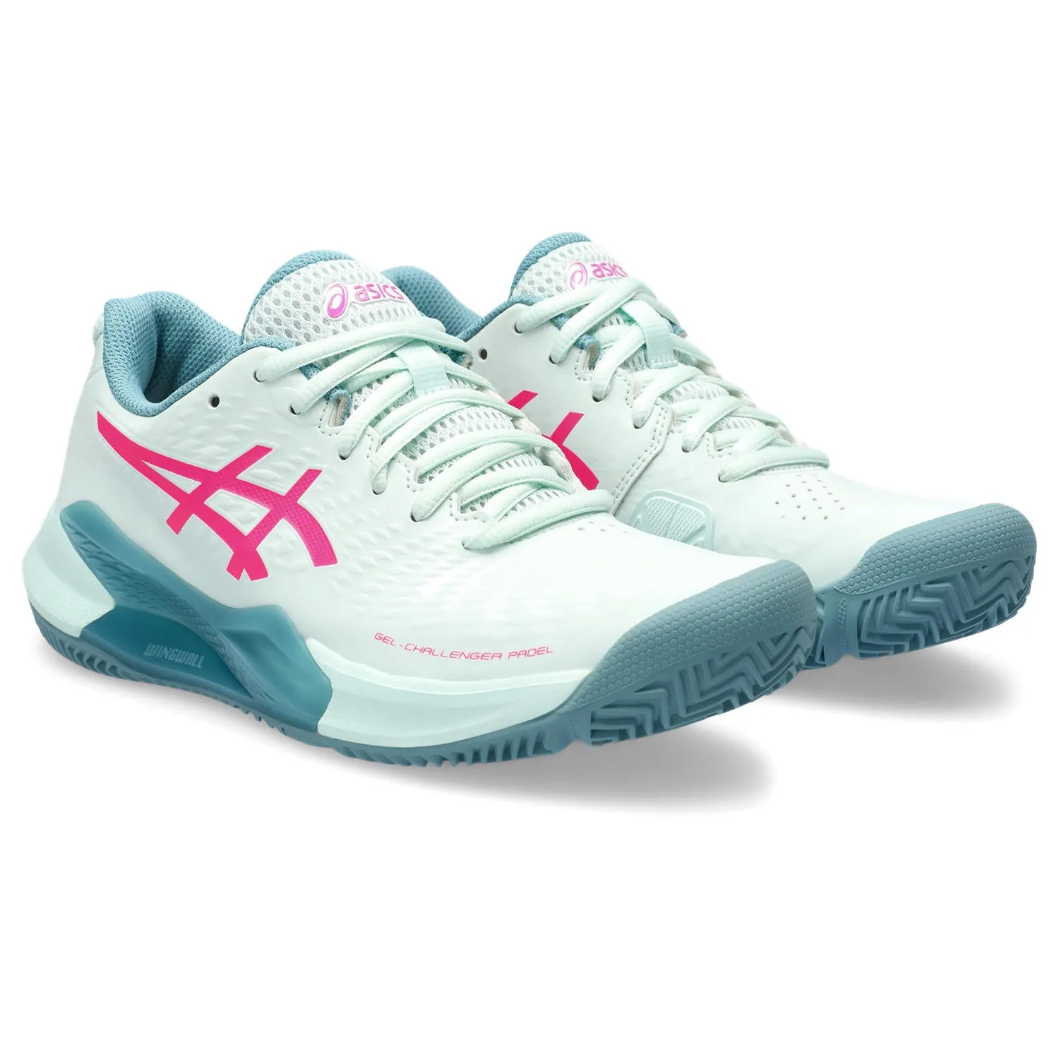 Asics Padelschoen Gel Challenger 14 Padel Dames Wit Groen