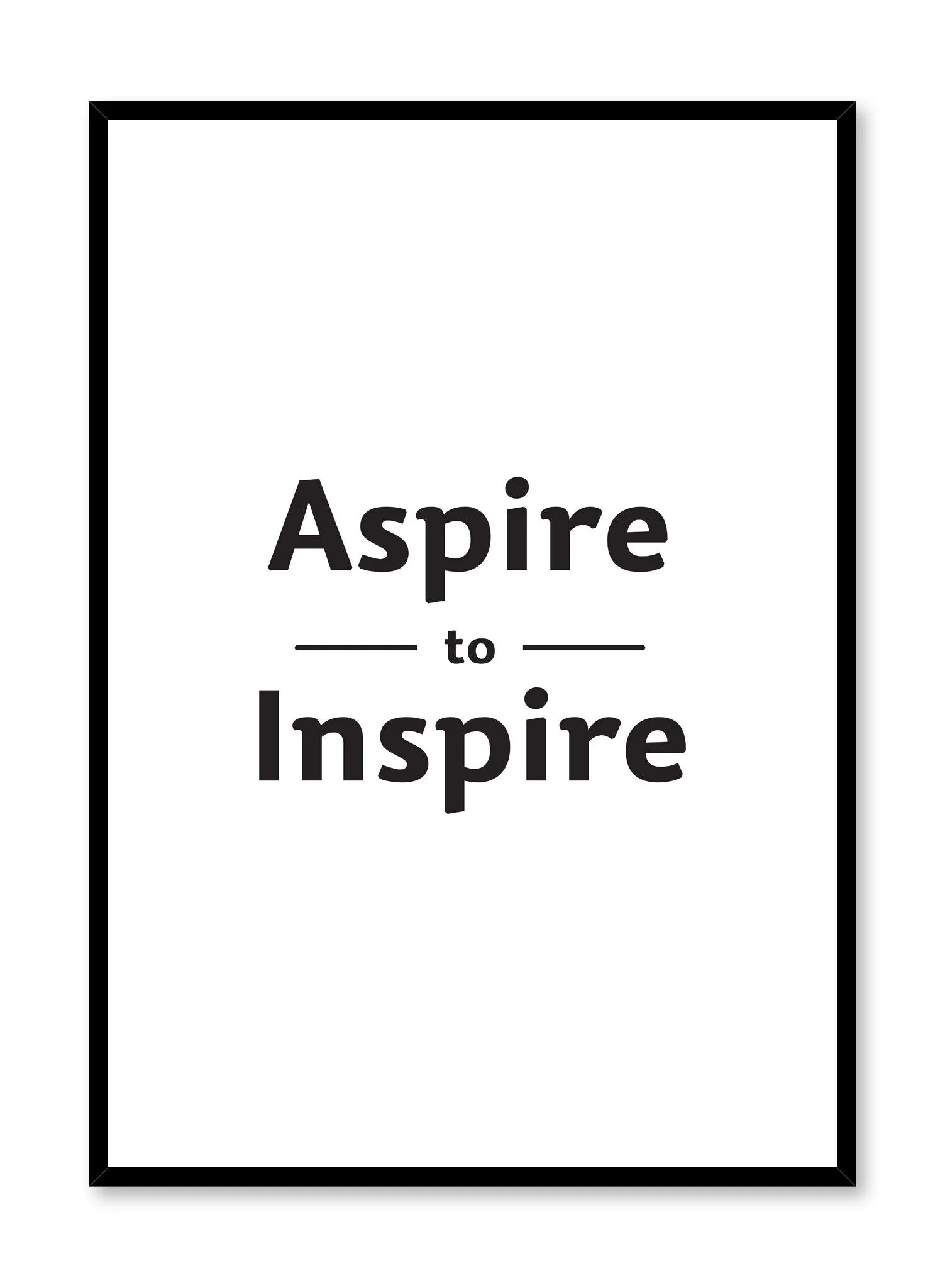 Aspire to Inspire, Poster