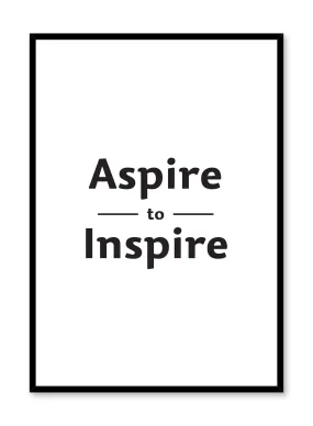 Aspire to Inspire, Poster