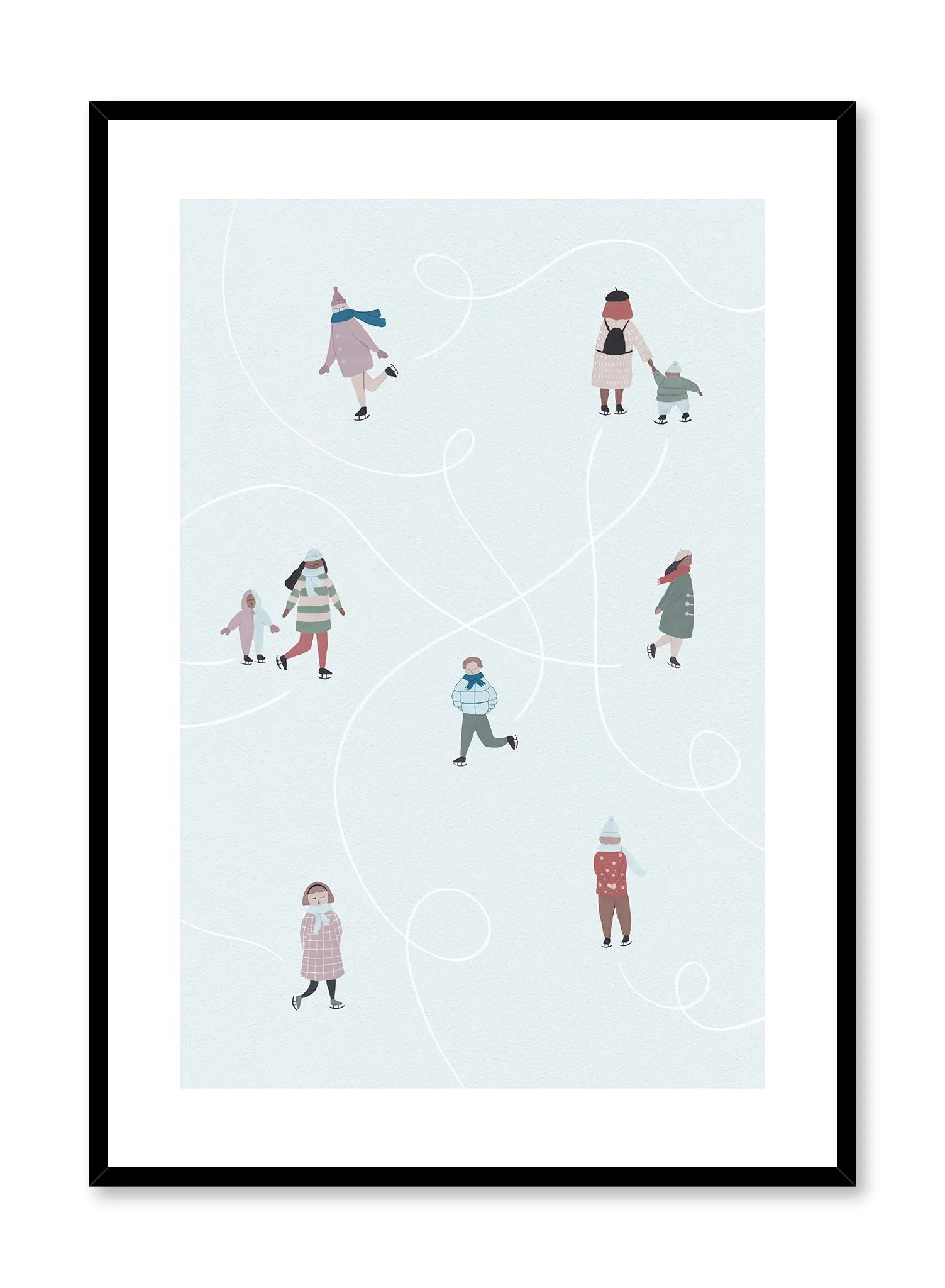 At the Rink, Poster