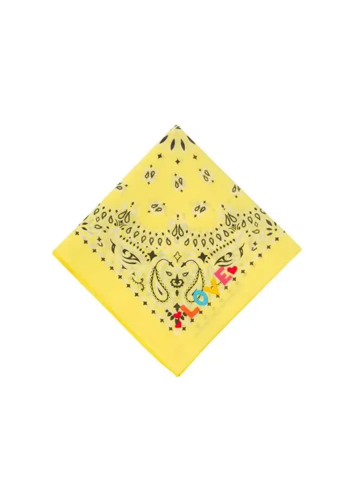 Bandana - Petite Broderie - LOVE - Pale Yellow