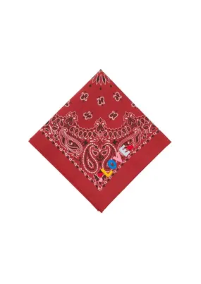 Bandana - Petite Broderie - LOVE - Vintage Red