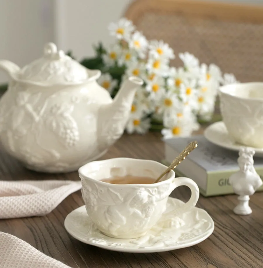 Baroque Style Ceramic Tea Set