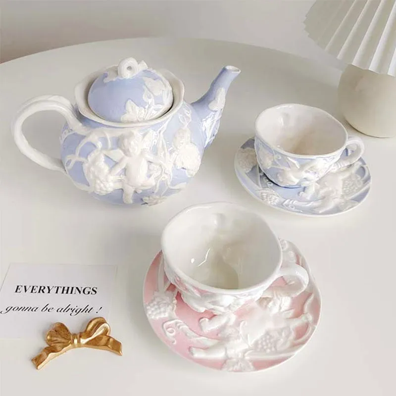 Baroque Style Ceramic Tea Set