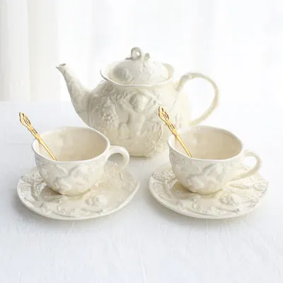 Baroque Style Ceramic Tea Set