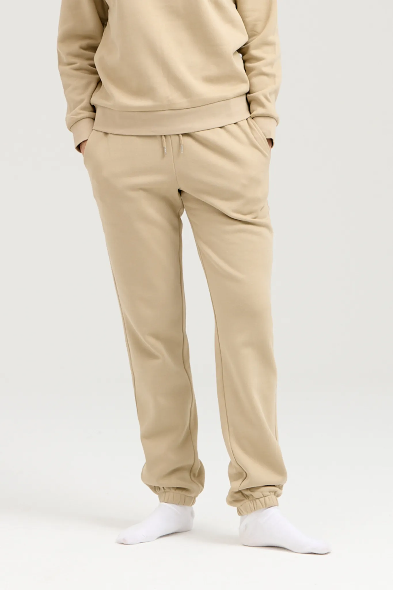 Basic Sweatpants - Mørk Beige