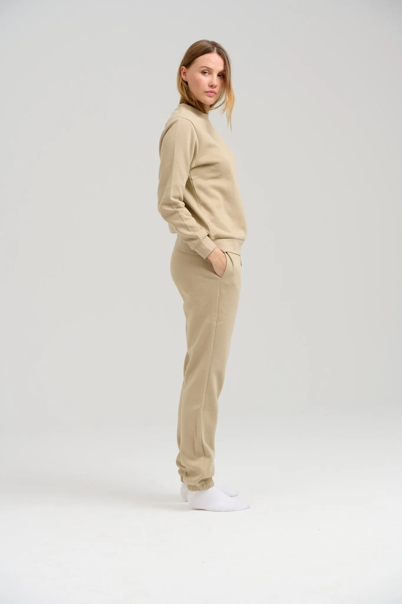 Basic Sweatpants - Mørk Beige