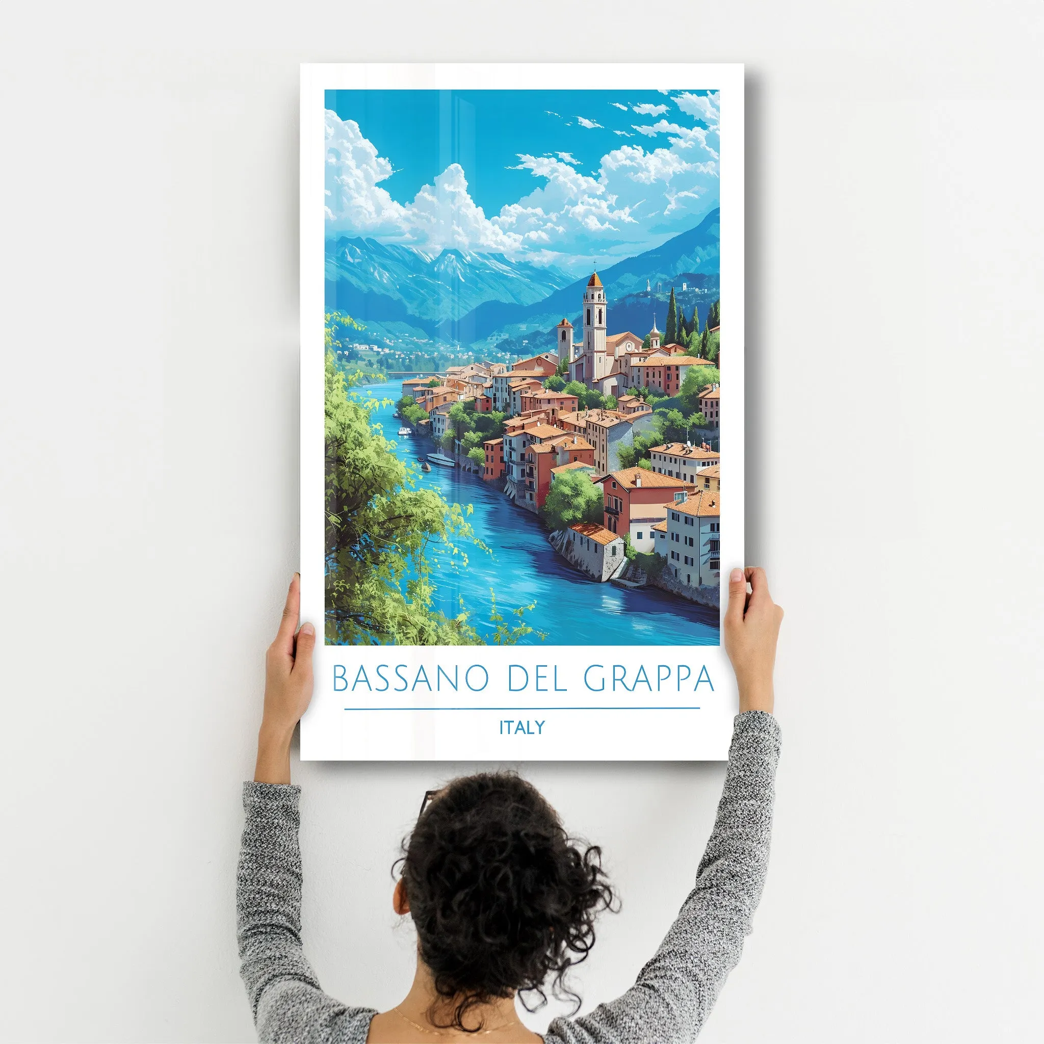 Bassano Del Grappa Italy-Travel Posters | Glass Wall Art