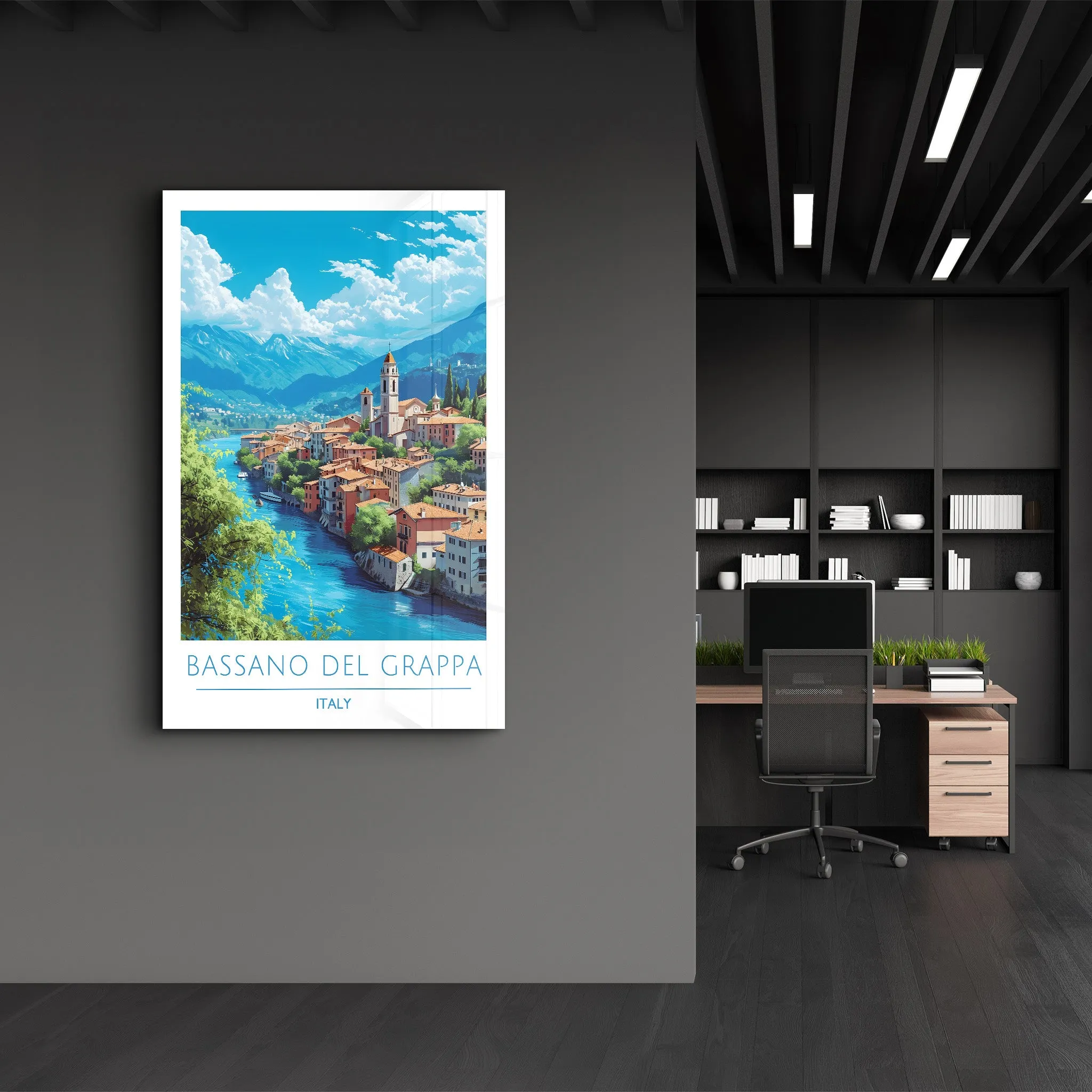 Bassano Del Grappa Italy-Travel Posters | Glass Wall Art