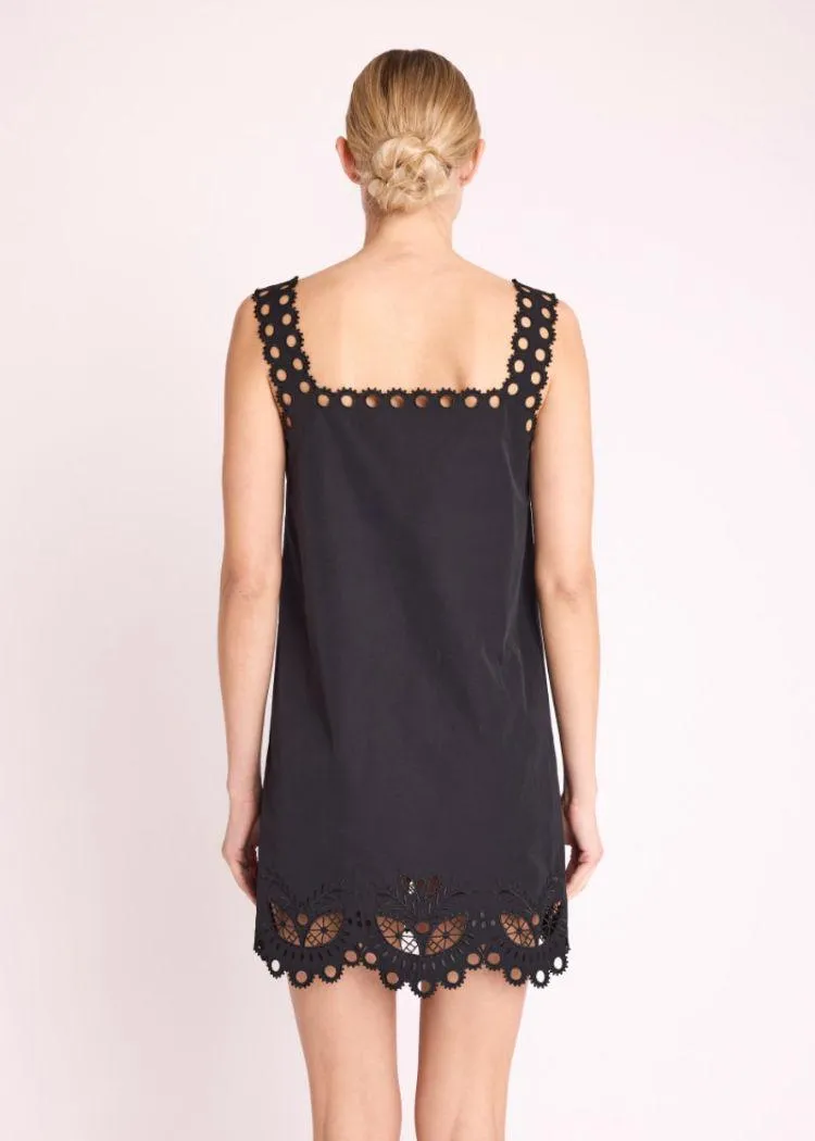 Berenice Rizy Black trapeze dress