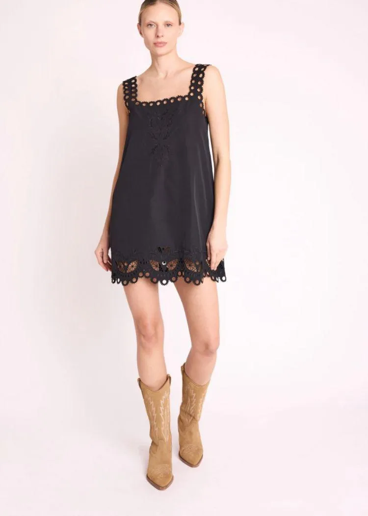 Berenice Rizy Black trapeze dress