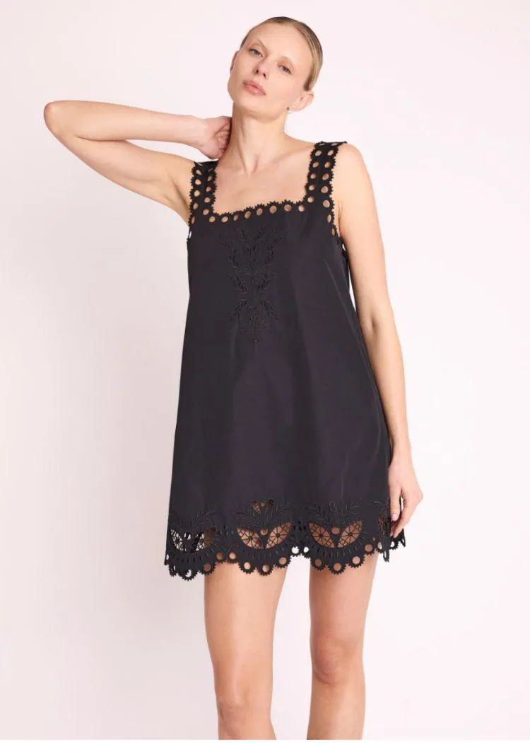 Berenice Rizy Black trapeze dress