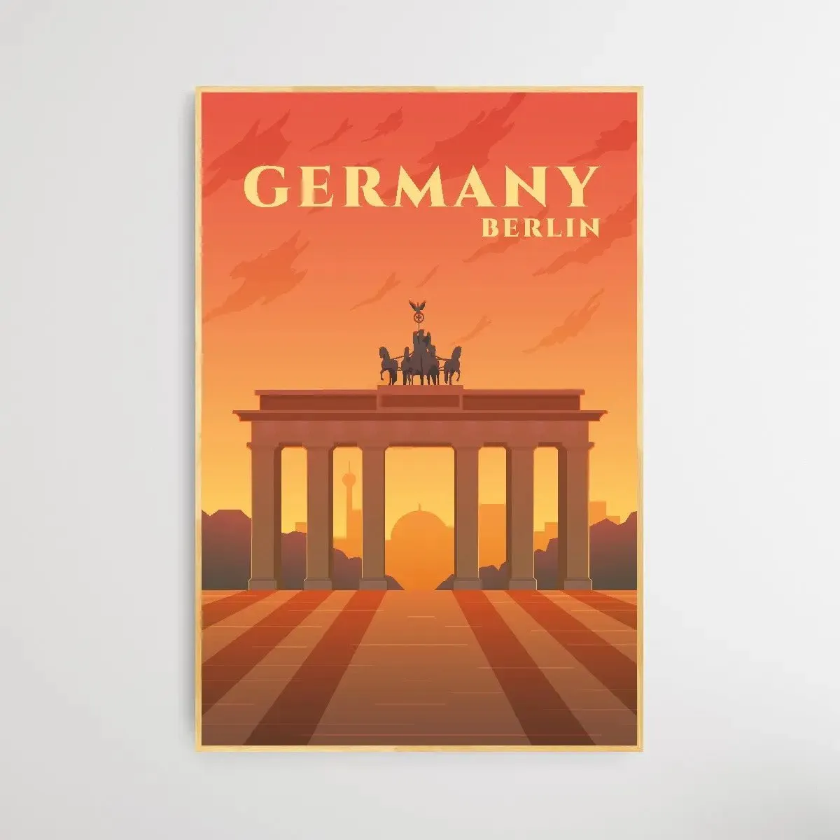 Berlin - Vintage Style Travel Print