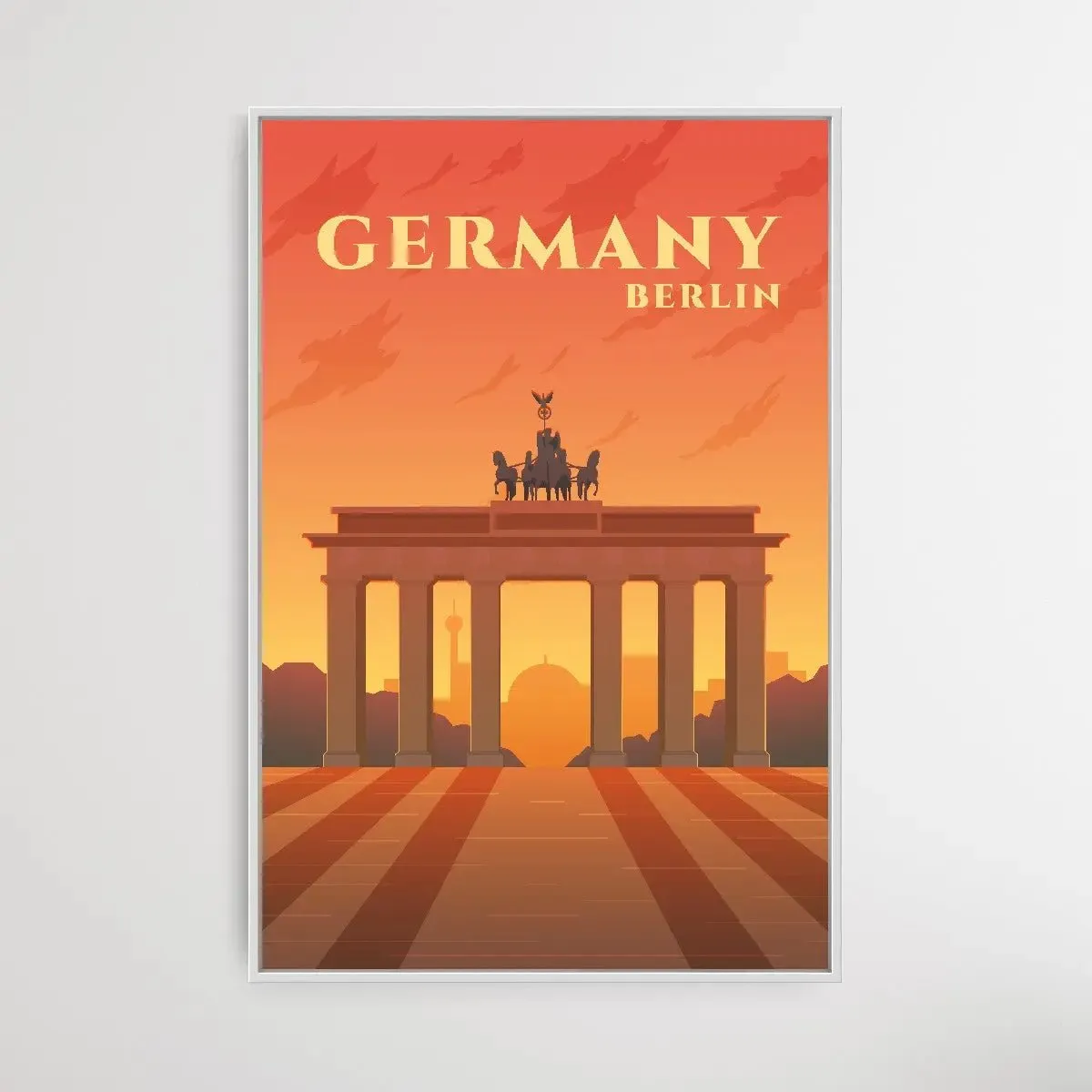 Berlin - Vintage Style Travel Print