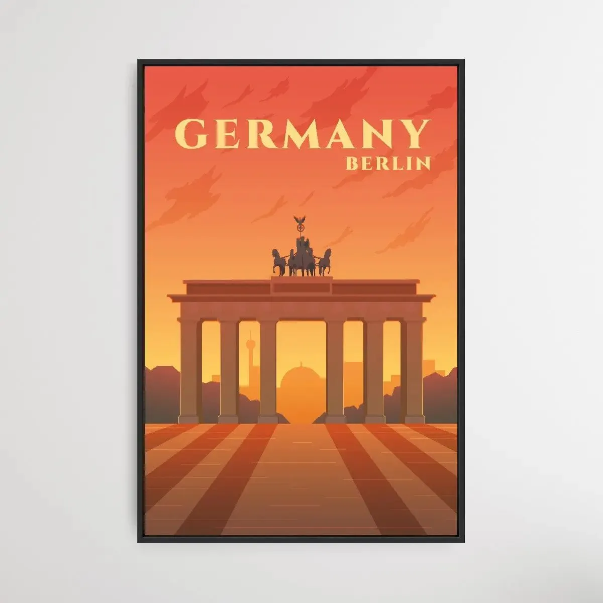 Berlin - Vintage Style Travel Print