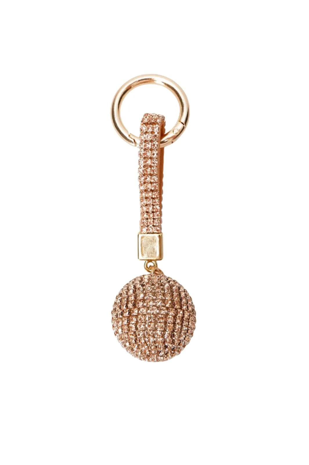 Black Colour - Bcball Rhinestone Keyhanger - Golden