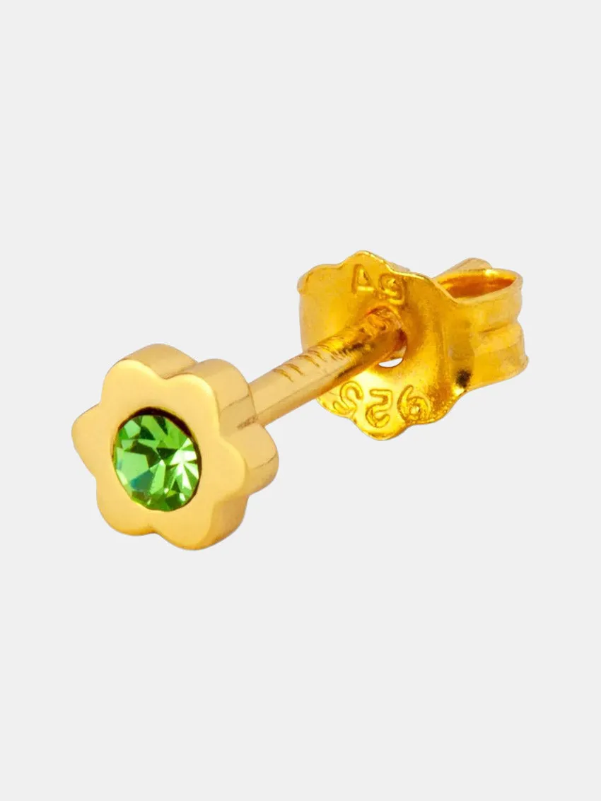 Blomst Ear Stud Light Green