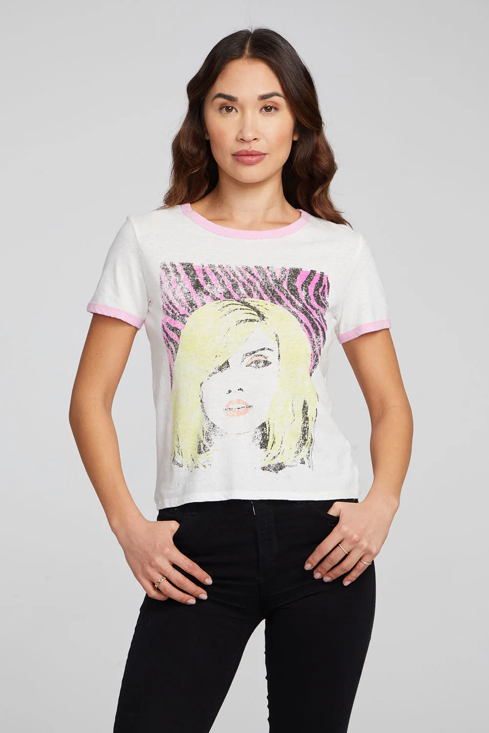 Blondie Punk Poster Ringer Tee