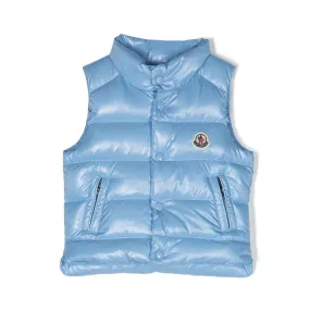 Blue Down Padded Bernard Puffer Gilet