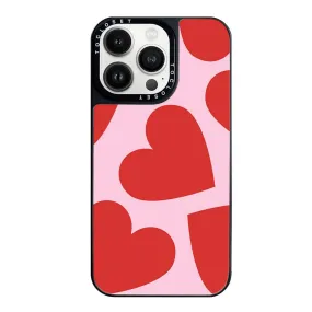 Bold Hearts Designer iPhone 15 Pro Case Cover