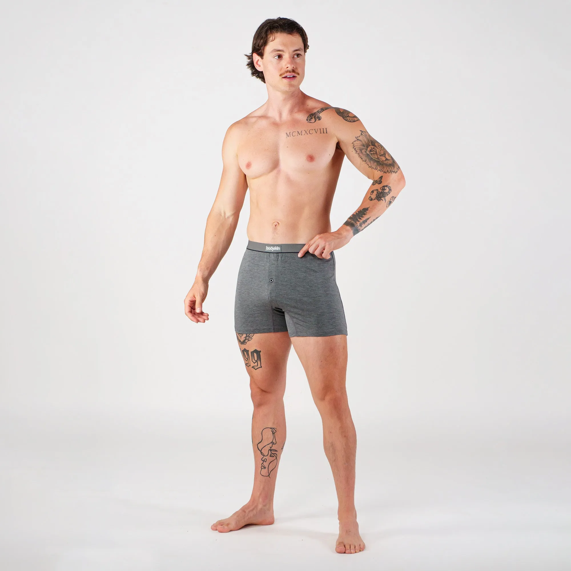 Boxer lousse Daily : Gris mix