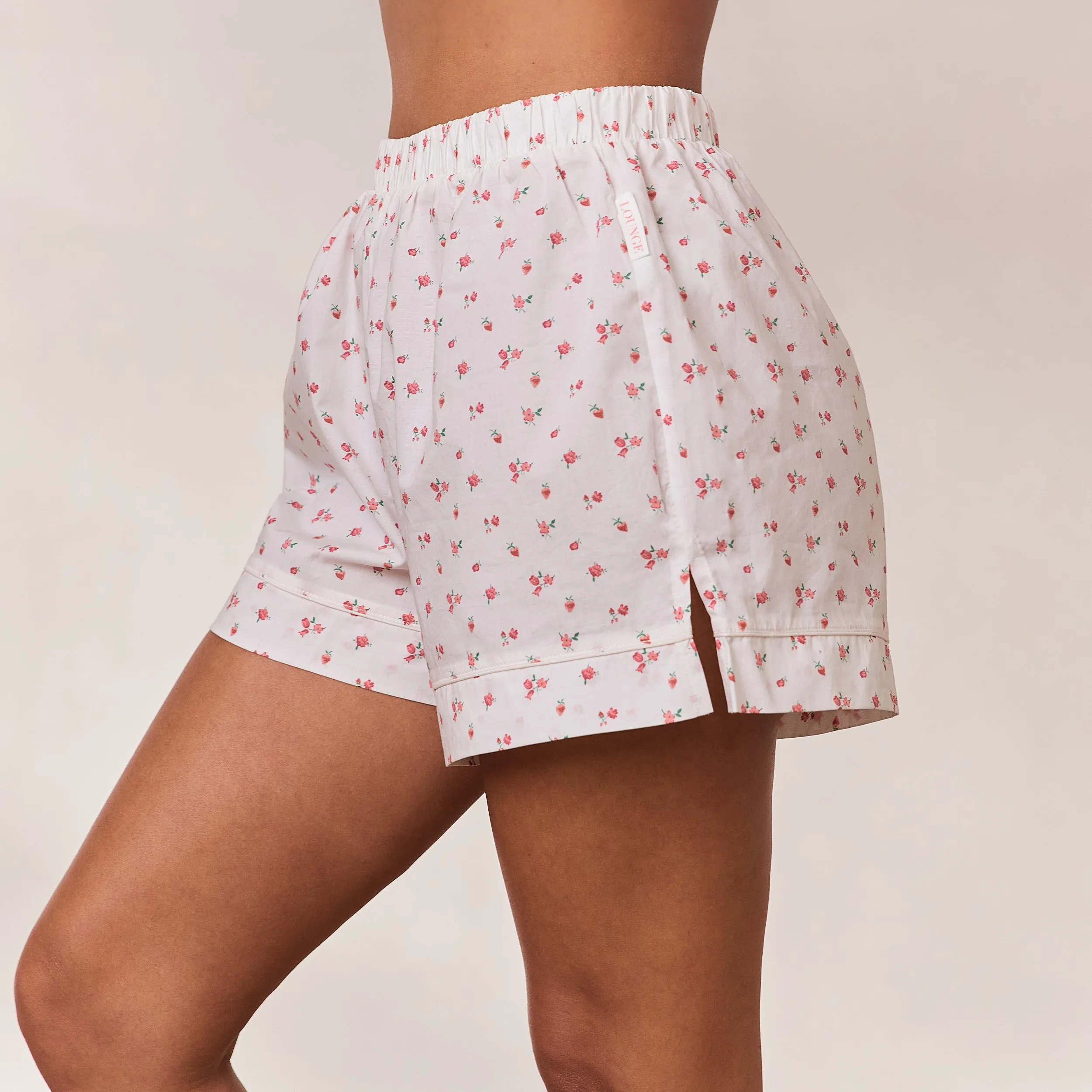 Breakfast Club Pyjama Shorts - White Print