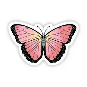 Butterfly Multi Color Aesthetic Sticker