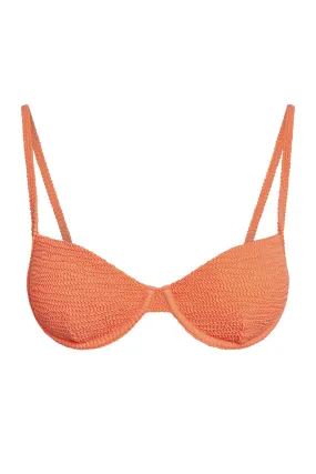 Capri Top - Summer Peach Crinkle