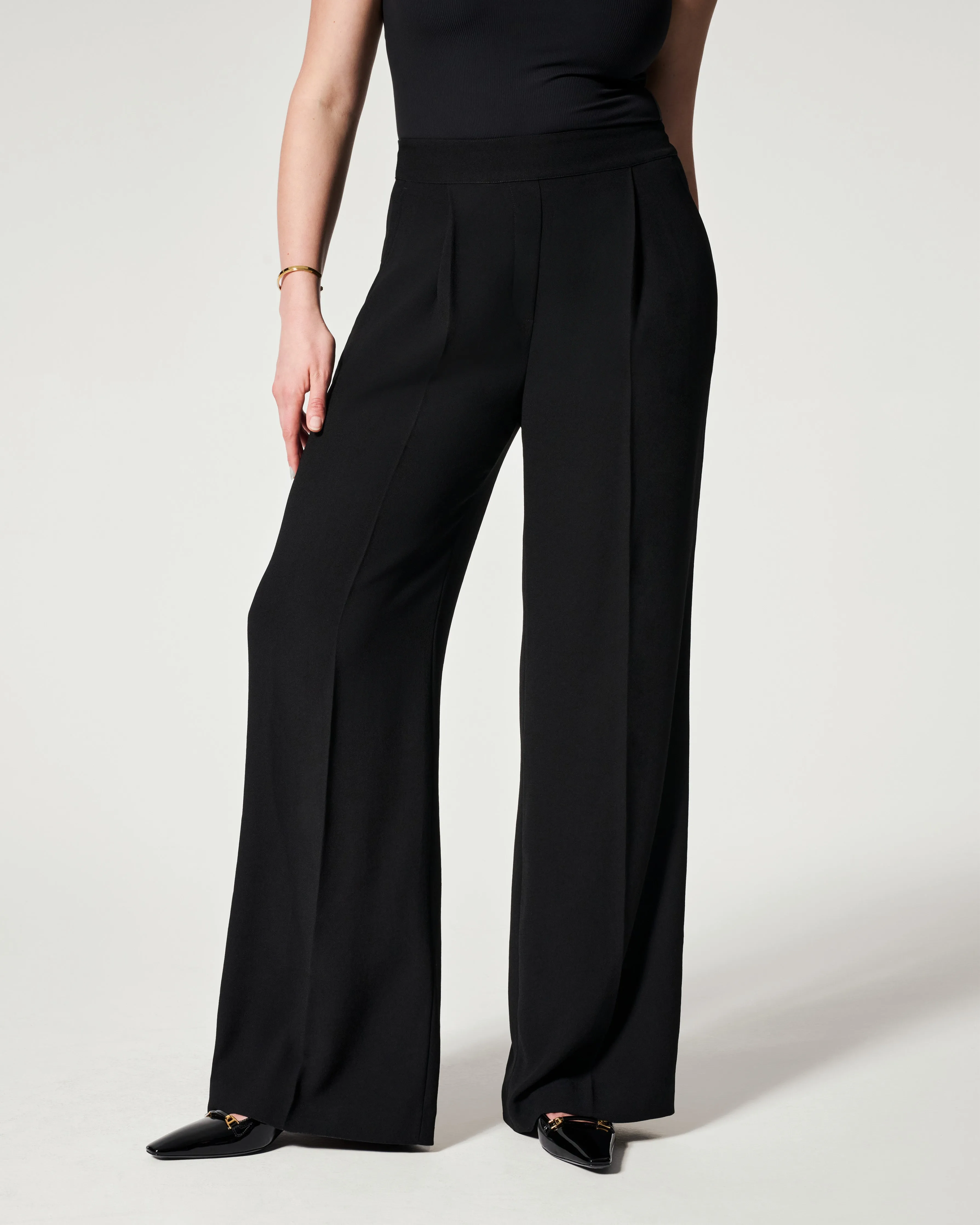 Carefree Crepe Pleated Trouser