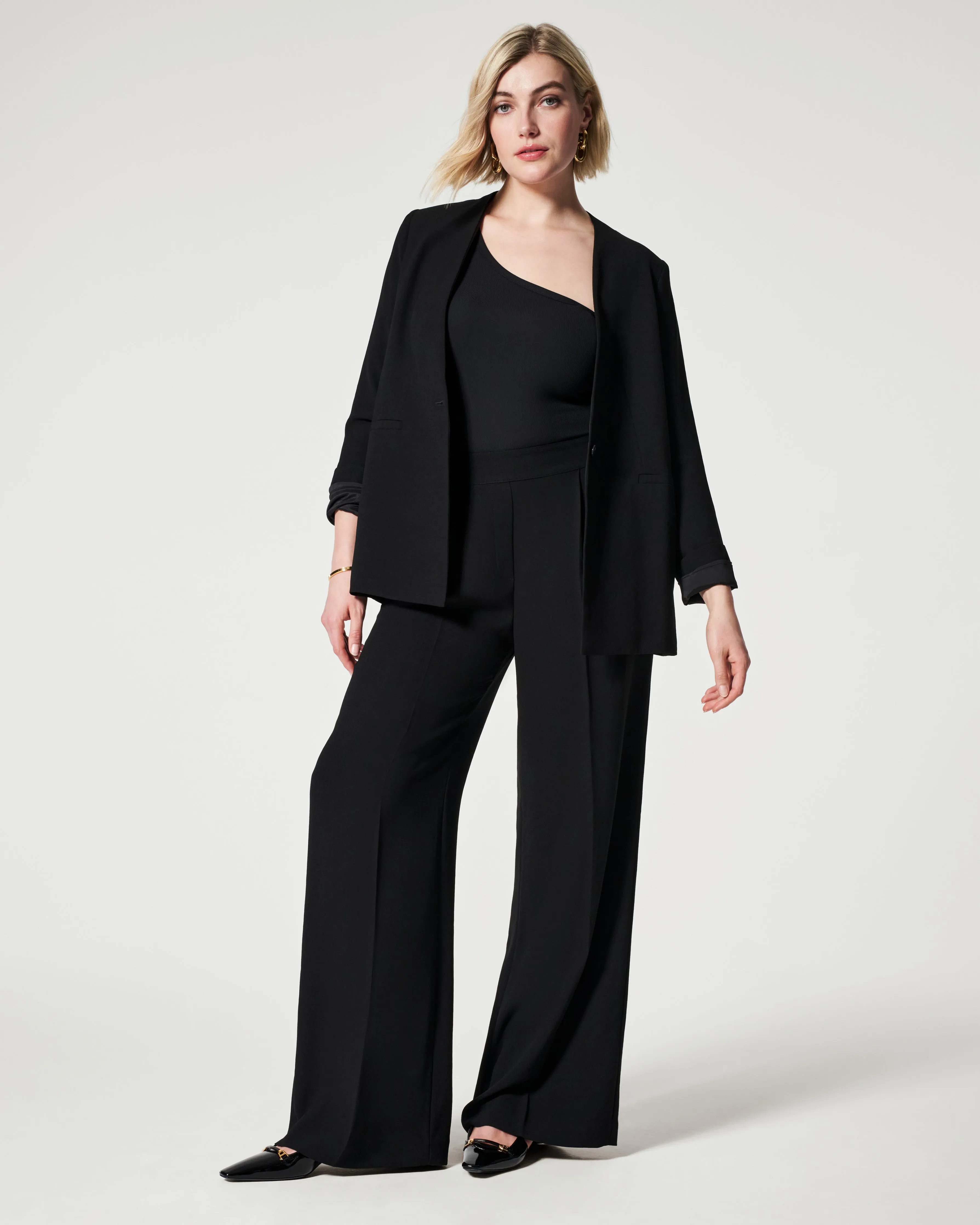 Carefree Crepe Pleated Trouser