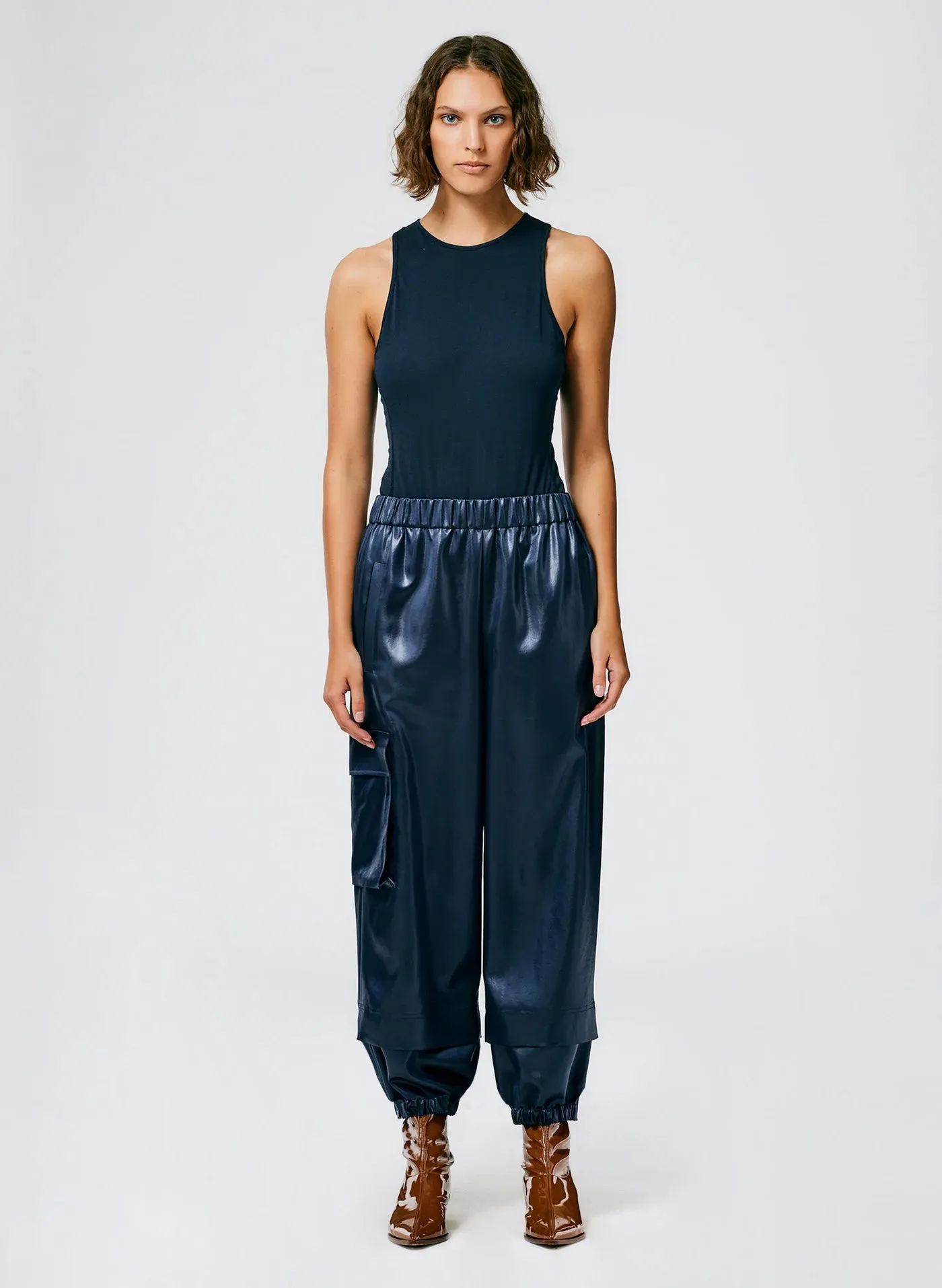 Celia Drape Pull On Wilt Jogger- Long