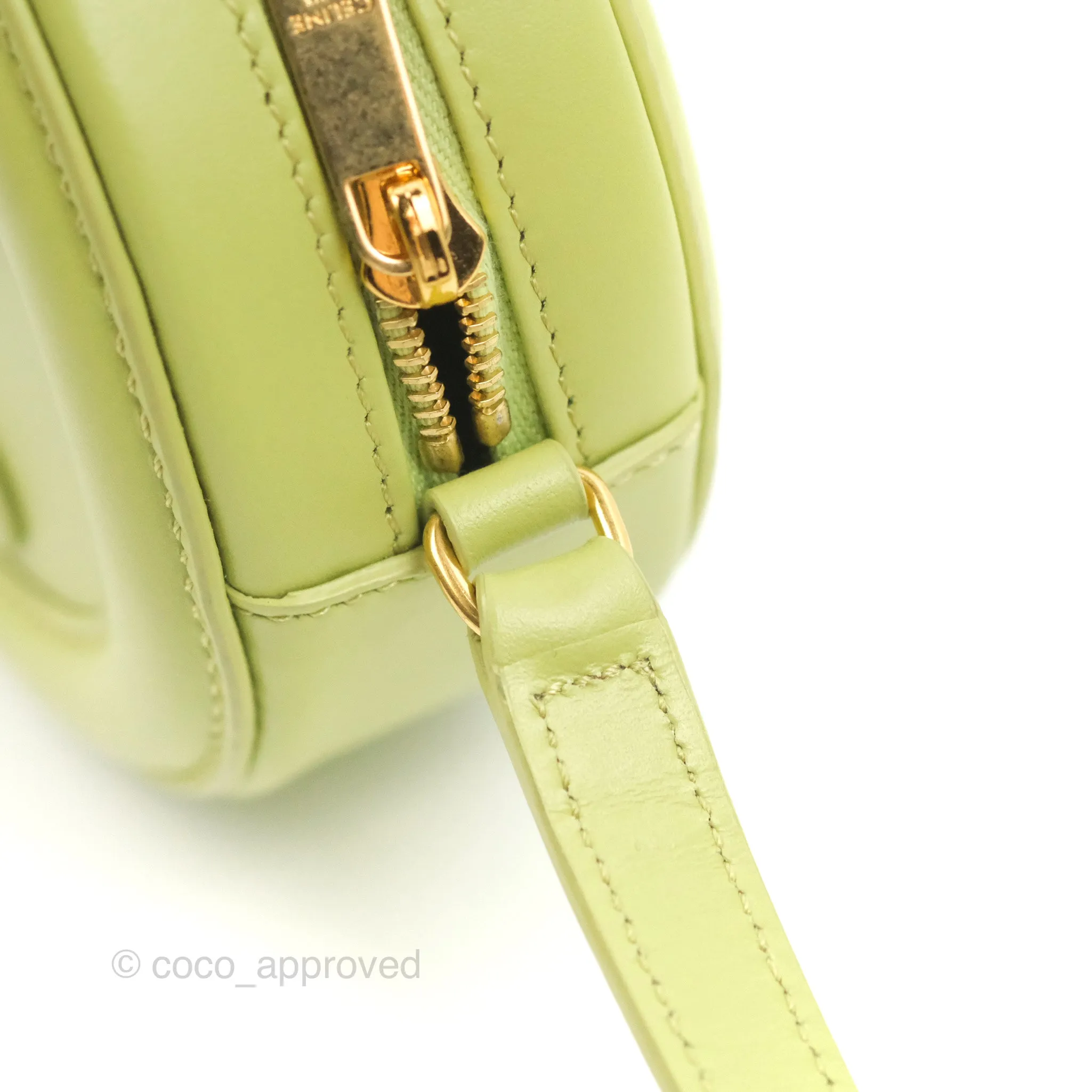 Celine Oval Bag Cuir Triomphe Green Calfskin