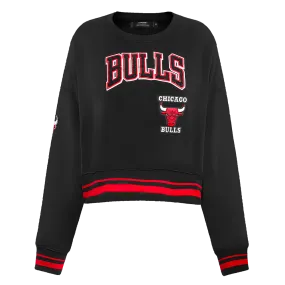 CHICAGO BULLS RETRO CLASSIC BB RIB FLC PO HOODIE (BLACK/RED/BLACK)