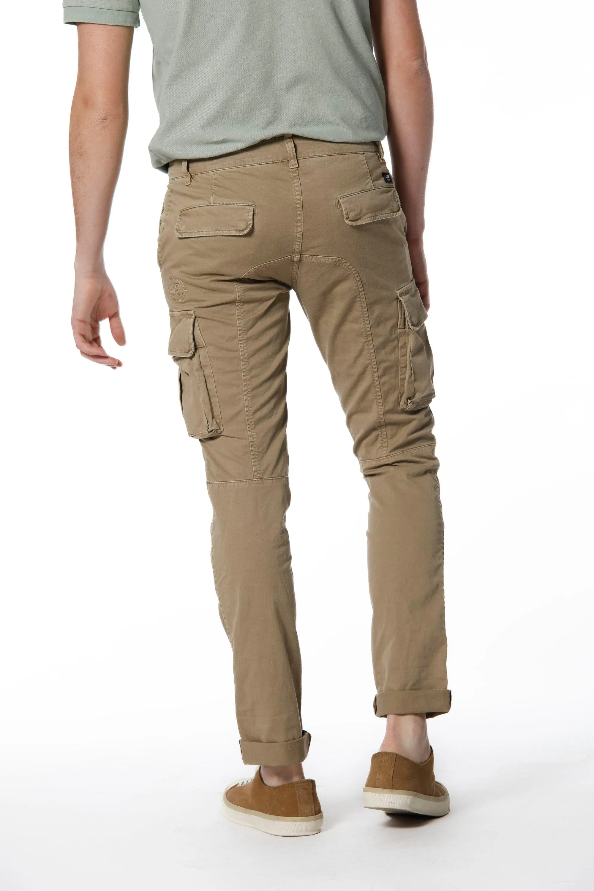 Chile pantalone cargo uomo in twill di cotone stretch extra slim fit