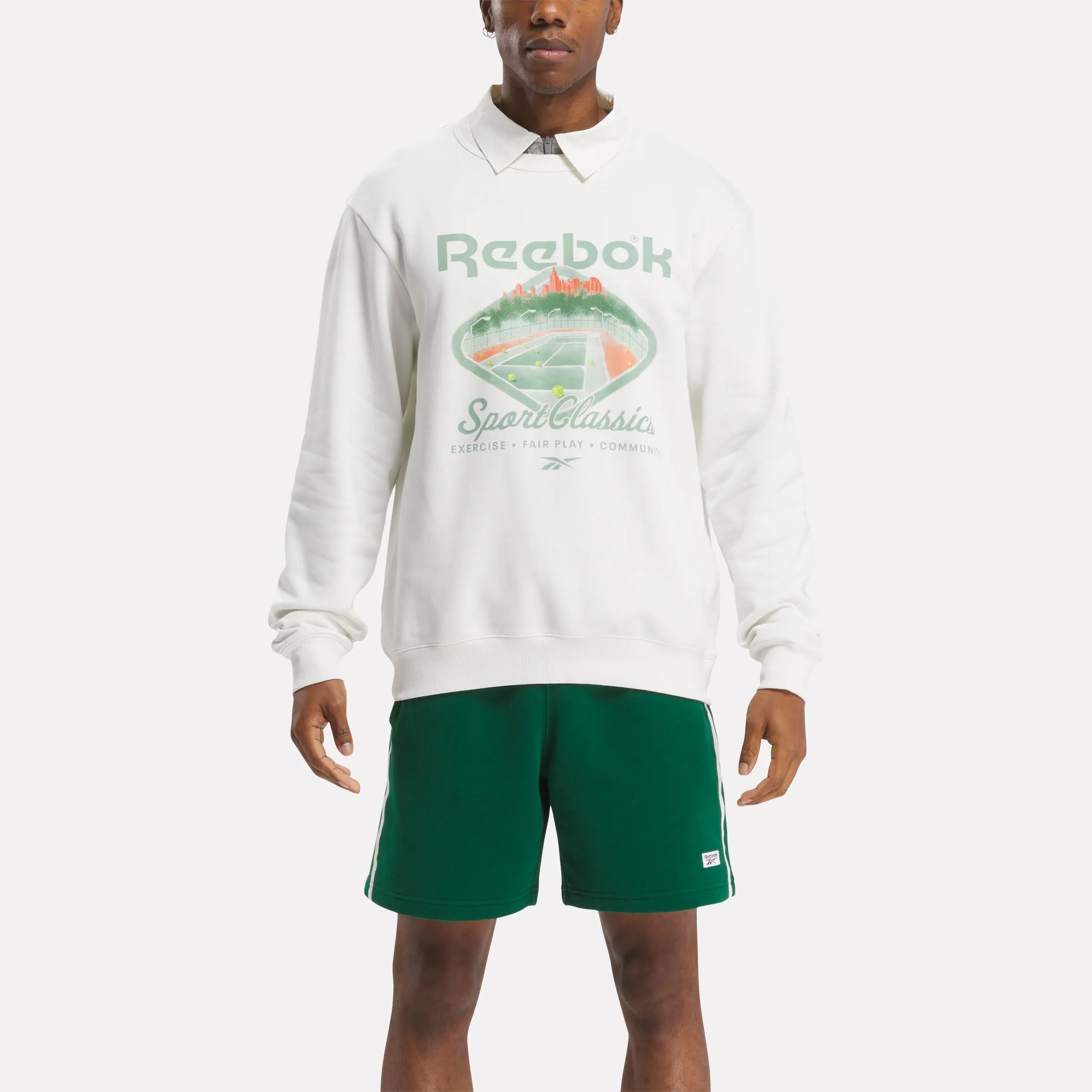 Cl Court Sport Crew Chalk