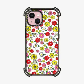 Clear Case MagSafe Floral for iPhone 15 Series - Ditsy Daisies