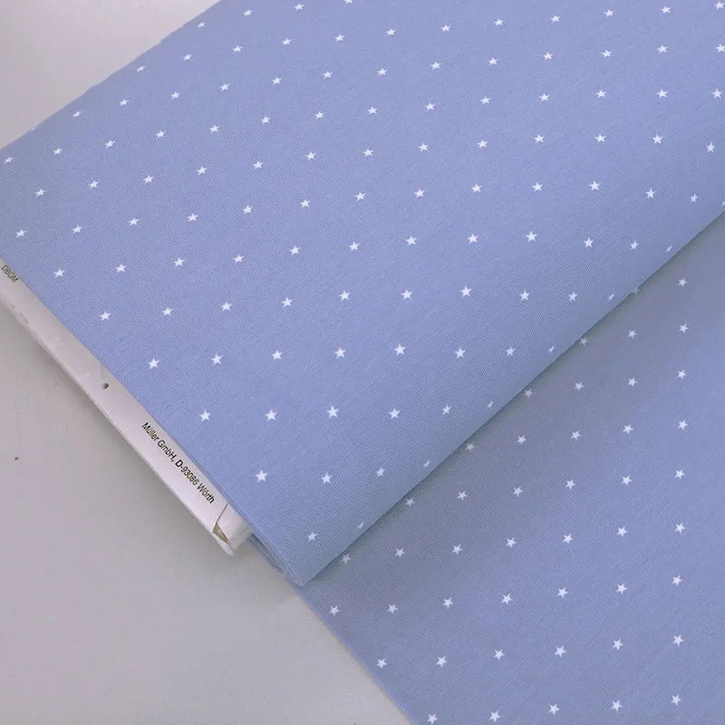 Cotton Jersey - Pale Blue - Starry