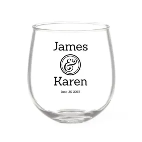 Couple Design Stemless Wine Glass