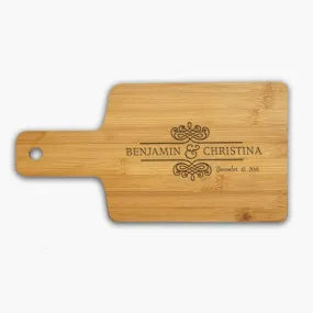 Couple Name Custom Wooden Serving Board