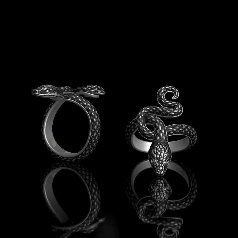 Covetous Silver Serpent Sterling Silver Ring