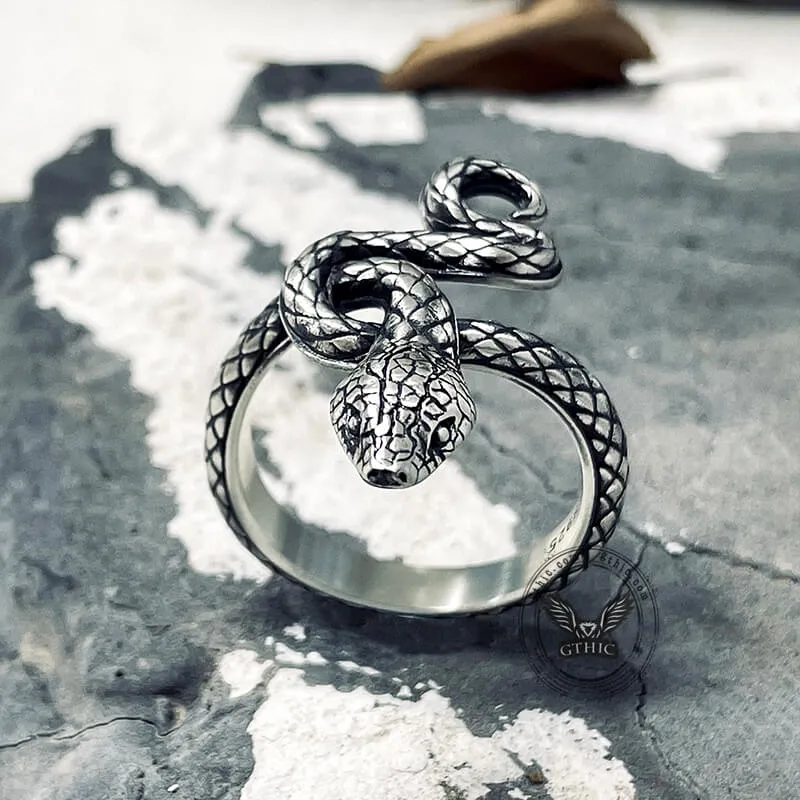 Covetous Silver Serpent Sterling Silver Ring