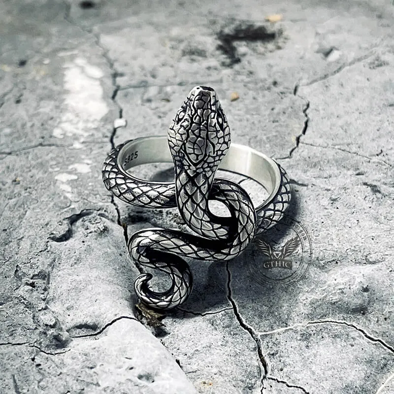 Covetous Silver Serpent Sterling Silver Ring