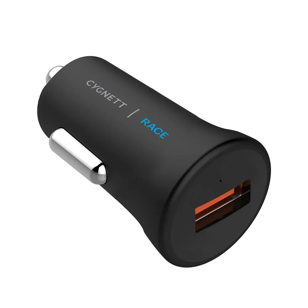 Cygnett Race 10W wireless vent car charger   QC 3.0 car charger