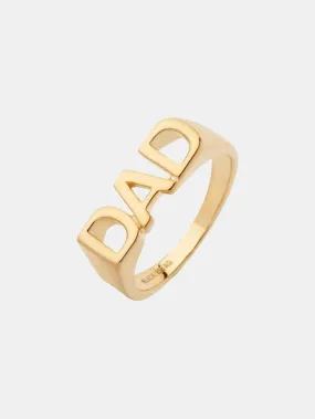 Dad Ring Gold Plated