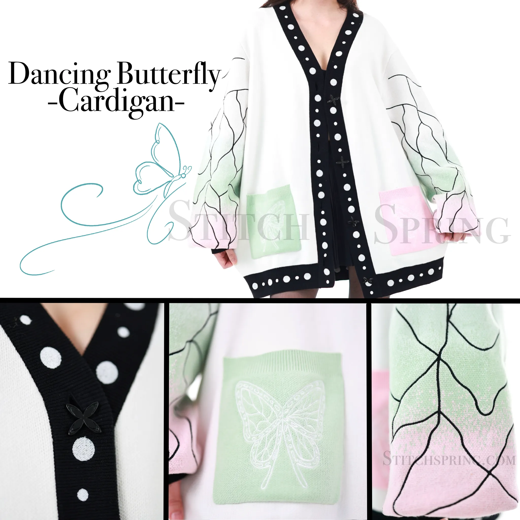 Dancing Butterfly Cardigan Preorder