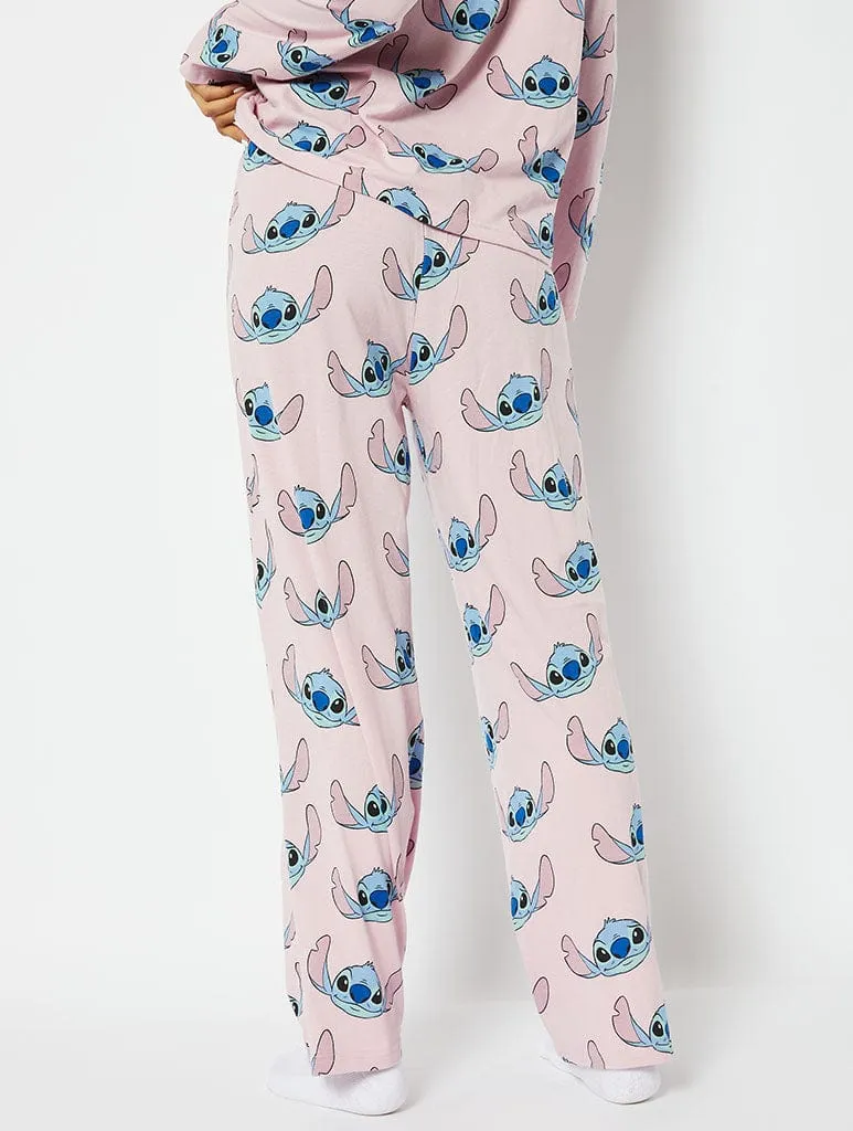 Disney Pink Stitch Pyjama Set