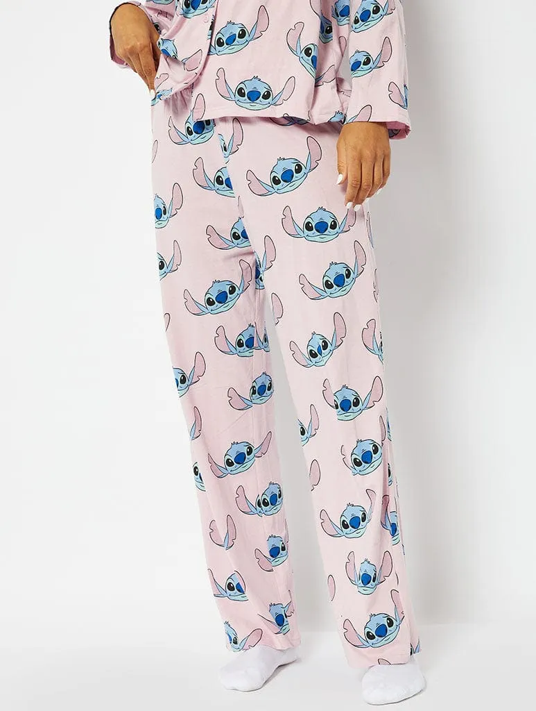 Disney Pink Stitch Pyjama Set