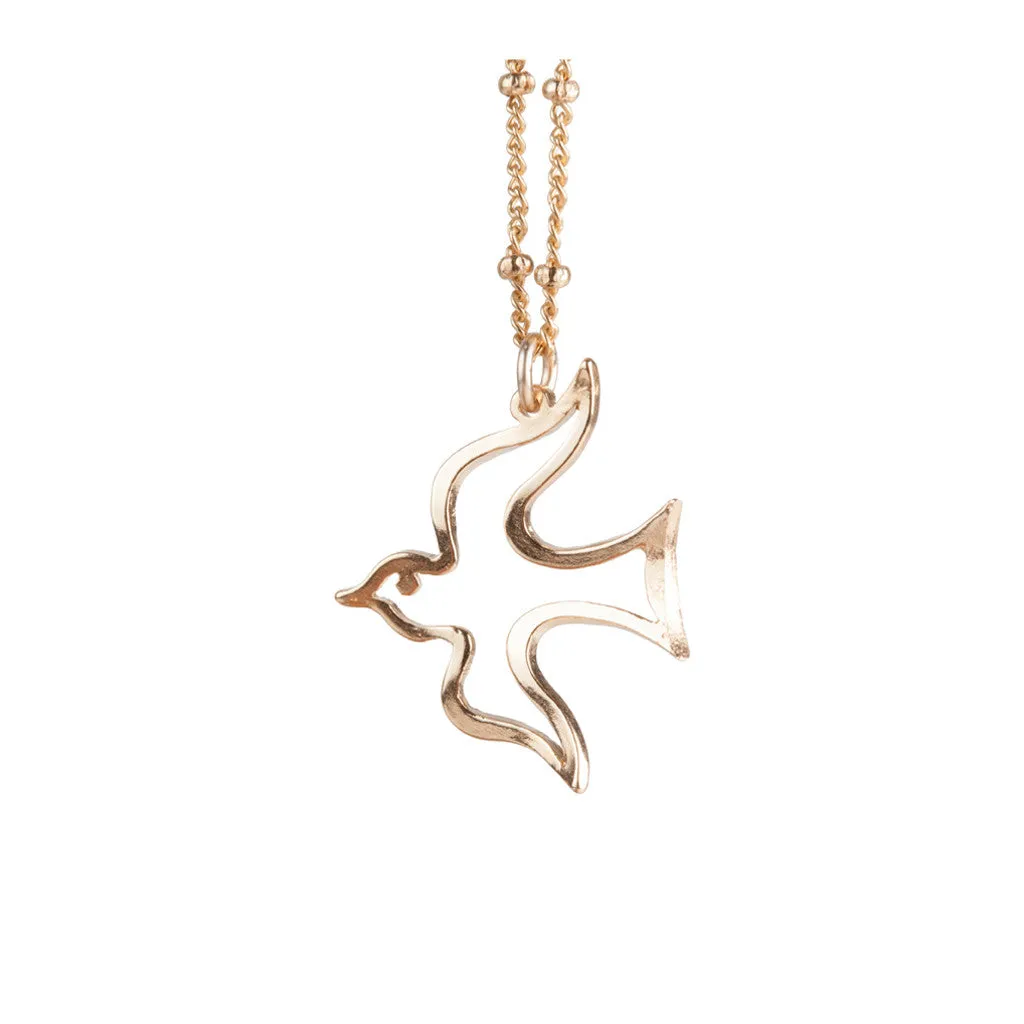 Dove Necklace in Gold