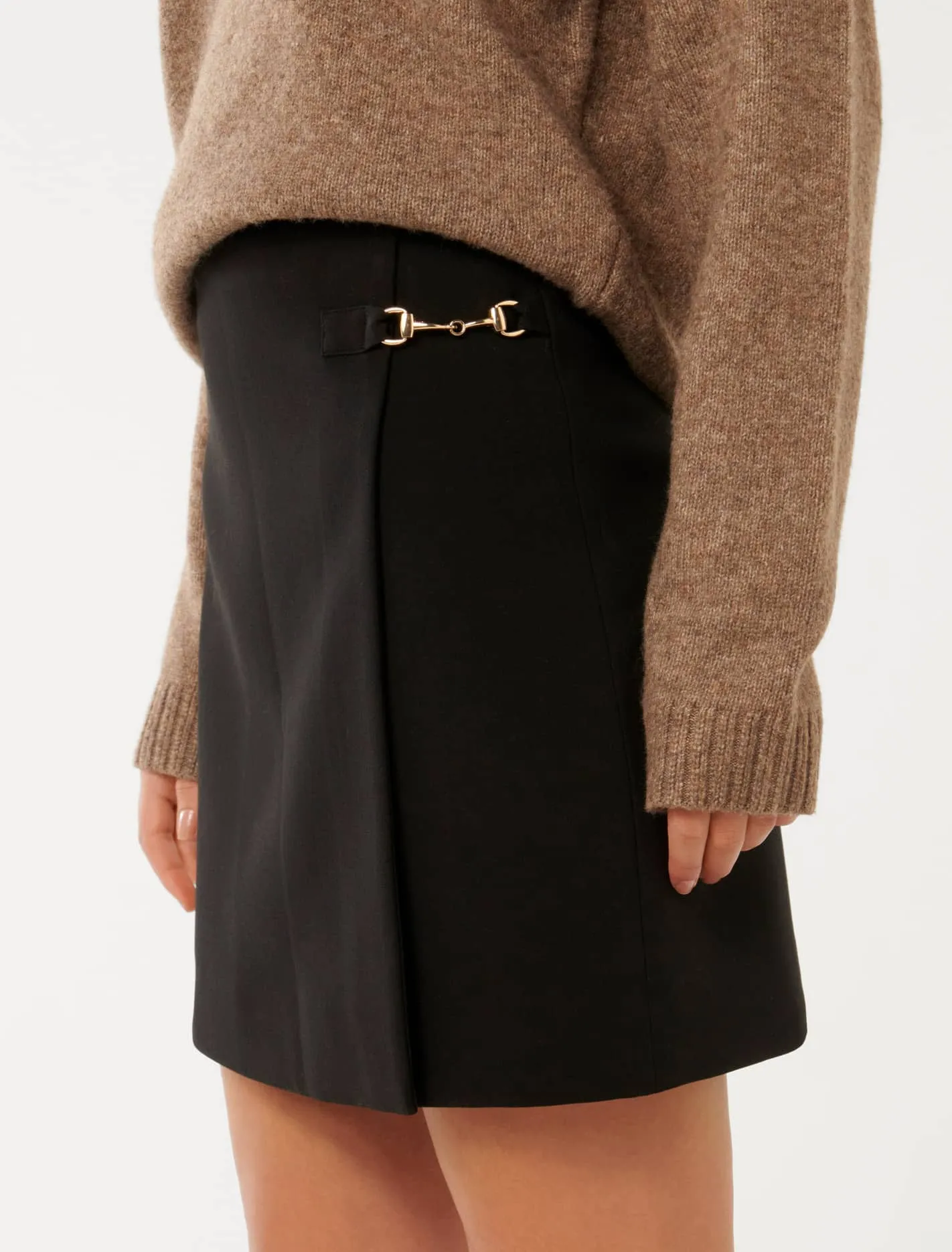 Edie Buckle Detail Wrap Skirt