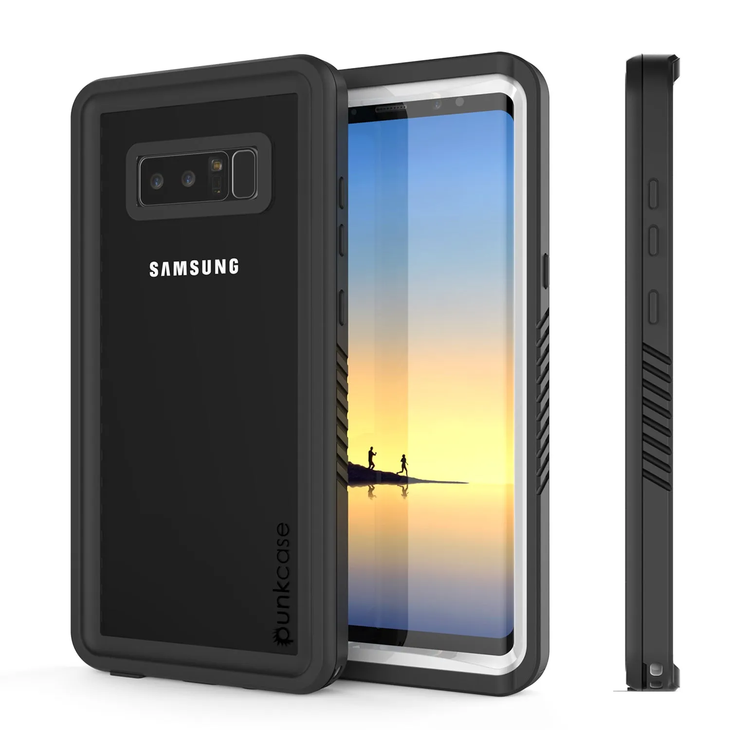 Galaxy Note 8 Anti-Shock Screen Protector Slim-Fit Case [White]